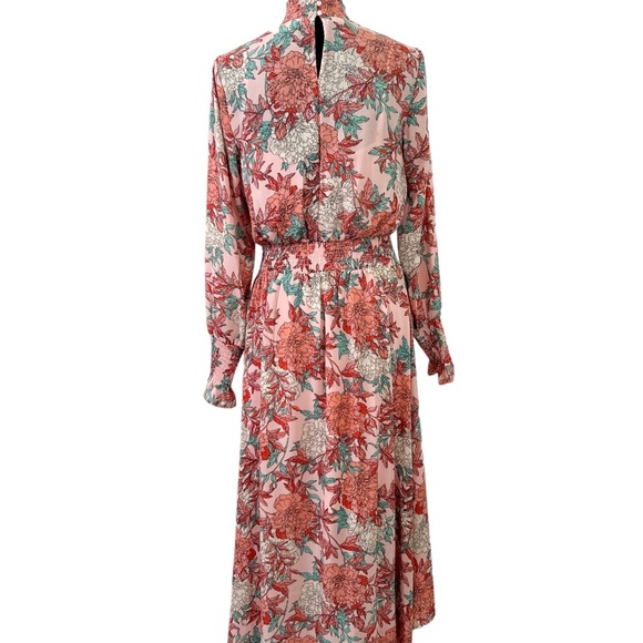Nanette Lepore Peach & Minto Long-Sleeve Midi Dress - Picture 3 of 6
